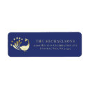Search for midnight blue return address labels Gold