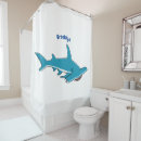 Search for shark shower curtains Sea creature