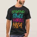 Search for march birthday tshirts Legend
