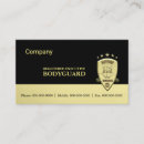 Search for bodyguard business cards Safety