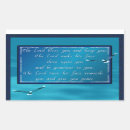 Search for blessings rectangle stickers Blue