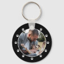 Search for black and white dog key rings Pawprint