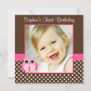 Search for owl 1st birthday invitations Party