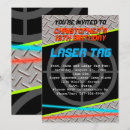 Search for boys laser tag invitations Party