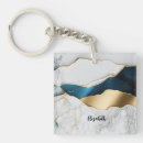Search for marble stone key rings White