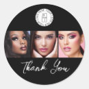 Search for black thank you stickers Makeup artist