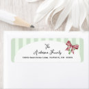 Search for green ribbon return address labels Watercolor