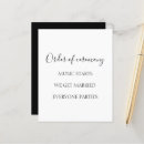 Search for funny wedding programs Elegant