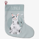 Search for black and white cat christmas stockings Cute