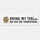 Search for south africa bumper stickers Afrikaans