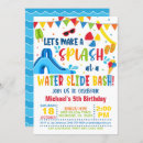Search for waterslide birthday invitations Summer birthday party