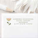 Search for flower design return address labels Simple