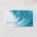 Search for ocean waves business cards Spa