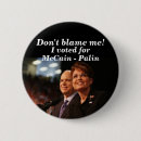 Search for vote mccain badges Palin