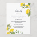 Search for lemons 4x5 invitations Botanical