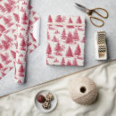 Search for red toile wrapping paper Trees
