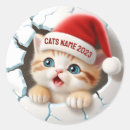 Search for christmas kitten stickers Cat