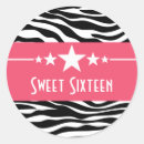 Search for sweet 16 zebra stickers Pattern