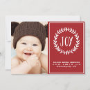 Search for seasonal birth announcement cards Red