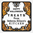 Search for black white orange stickers Spooky