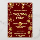 Search for red snowflake invitations Burgundy