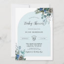 Search for icy blue invitations Botanical