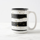 Search for gold and white stripes mugs Girly
