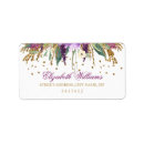 Search for glitter confetti return address labels Purple