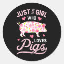 Search for girl pig stickers Farmer