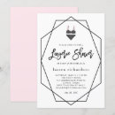 Search for pink black lingerie party invitations Modern