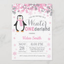Search for penguin birthday invitations Winter onederland