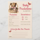 Search for baby prediction baby advice cards Bear