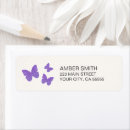 Search for violet return address labels Stylish
