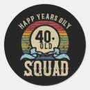 Search for 40 years old stickers Retro