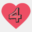 Search for 4 heart stickers Four