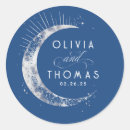 Search for silver metallic wedding stickers Celestial