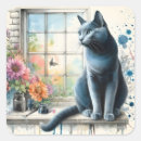 Search for russian blue cat stickers Cute