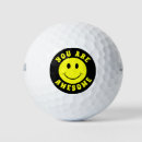 Search for happy face golf balls Smiling