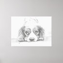 Search for cute drawings canvas prints Puppy