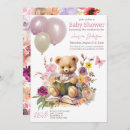 Search for stuffed animals baby shower invitations Watercolor