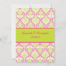Search for lime damask invitations Baroque