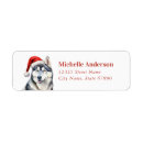 Search for siberian husky dog return address labels Cute