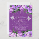 Search for dark purple quinceanera invitations Elegant