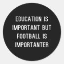 Search for funny football stickers Black