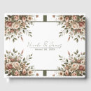 Search for green white wedding guest books Rustic