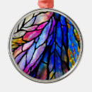 Search for stained glass art christmas tree decorations Blue