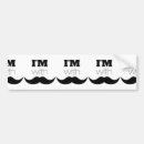 Search for mustache bumper stickers Black