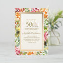 Search for red and gold 50th birthday invitations Roses