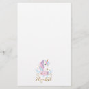 Search for unicorn stationery paper Pink
