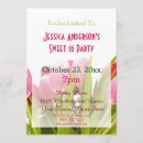 Search for pink tulip birthday invitations Modern